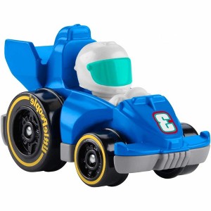 Fisher Price Little People Wheelies 3" Inch Blue Race Car - 1 of 4