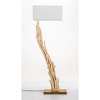 Modern Home Angled Driftwood Nautical Wooden Floor Lamp - 3 of 4