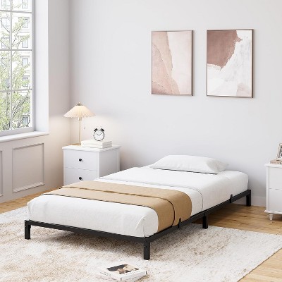 Metal Bed Frame,Heavy Duty Steel Slats Support Platform Bed with Under Bed Storage for Bedroom Apartment-No Box Spring Needed,Noise Free,Easy Assembly