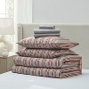 Nestl Comforter Set, 7pc Bed in a Bag, Modern Comforter Sets with Sheets, Striped Design Bed Set - 4 of 4