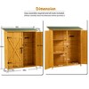 Outdoor Storage Shed with Lockable Door, Wooden Tool Storage Shed - 4 of 4