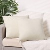 Unique Bargains Velvet Modern Solid Couch Sofa Home Decorative Pillow Covers 2 Pcs - 2 of 4