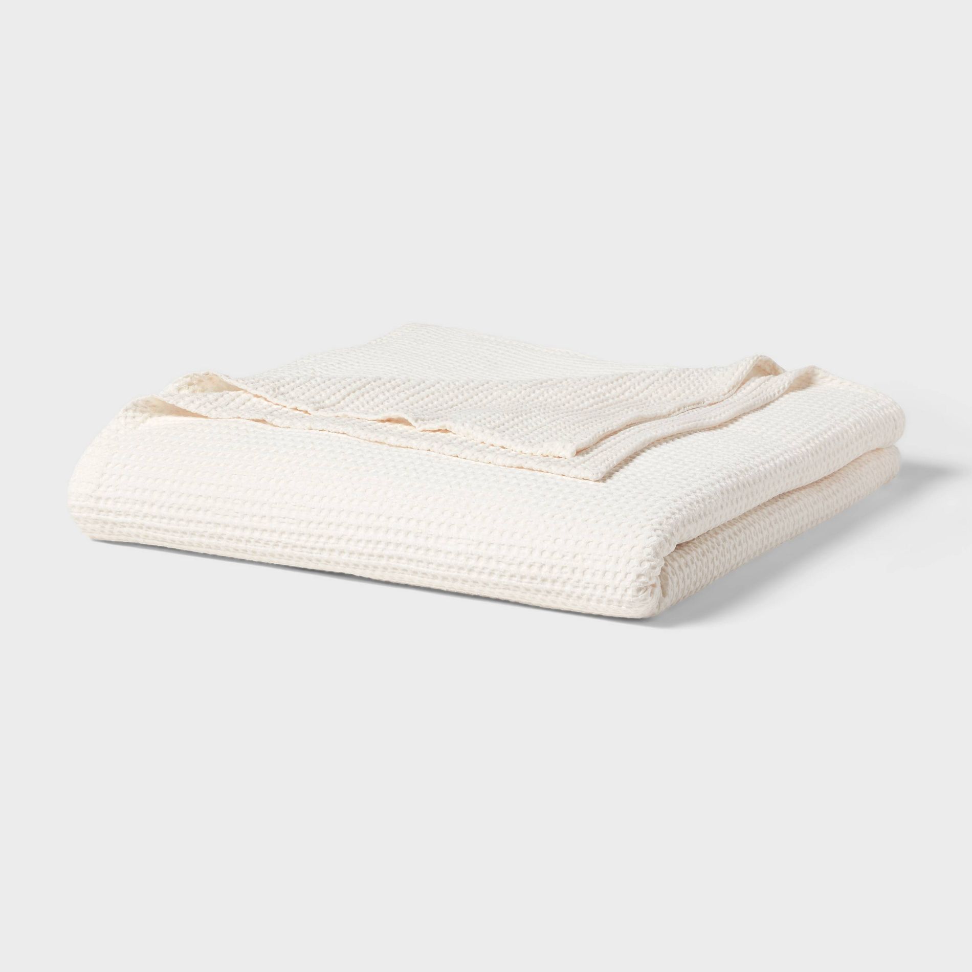 King TENCEL® Lyocell Waffle Bed Blanket Ivory - Threshold™