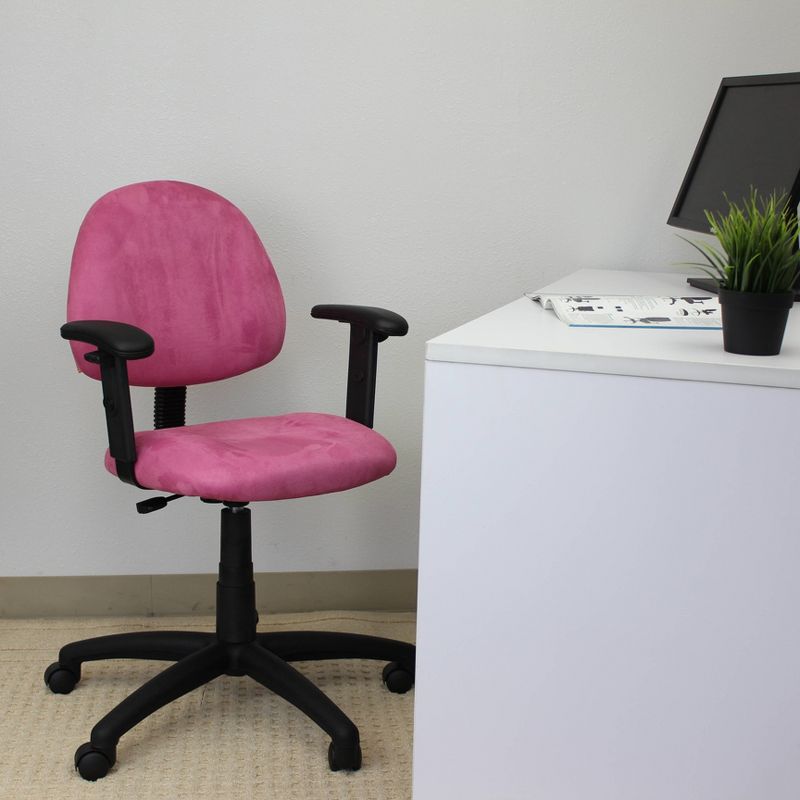 Microfiber Deluxe Posture Chair - Boss Office Products, 3 of 8