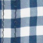 navy gingham