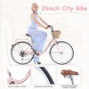 7 Speed City Bike With Basket , Steel Frame,Multiple Colors 26 Inch Girls Bicycle - 4 of 4