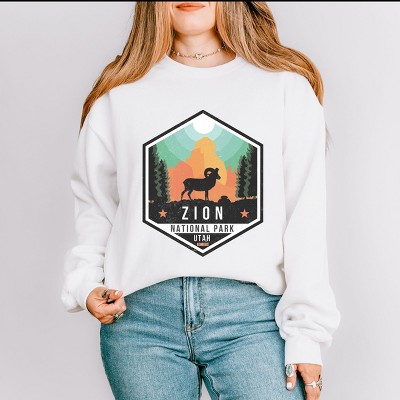 Simply Sage Market Zion National Park Badge Sweatshirt