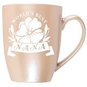 Elanze Designs World'S Best Nana Precious Pearl 10 ounce New Bone China Coffee Cup Mug - 1 of 4