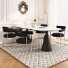 Christopher Knight Home Gianna Modern Upholstered Dining Chairs with Metal Legs (Set of 4) - 2 of 4