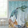 LunaLulinlk Sea Turtle Shower Curtain Ocean Beach Bathroom Curtain - 4 of 4