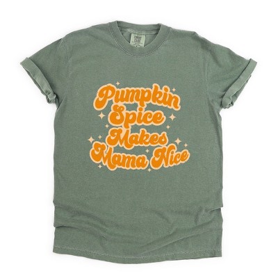 Simply Sage Market Pumpkin Spice Makes Mama Nice Garment Dyed Tee