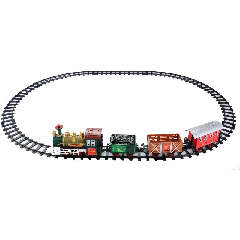 Northlight 12-Piece Battery Operated Lighted and Animated Continental Express Train Set with Sound, 2 of 5
