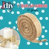 iDIY Natural Burlap Ribbons (1" Wide, 10 Yards)-No Wire, 100% Jute-DIY Art & Craft & Projects, Gift Wrapping, Bows, Indoor Outdoor Rustic Decoration - 2 of 4