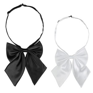 Allegra K Women's Pre-tied Adjustable Neck Strap Cute Bowknot Bow Ties 2 Pcs - 1 of 4