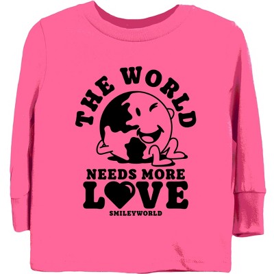 The Juniper Shop SmileyWorld The World Needs More Love Youth Long Sleeve Tee