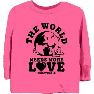 The Juniper Shop SmileyWorld The World Needs More Love Youth Long Sleeve Tee - 1 of 4