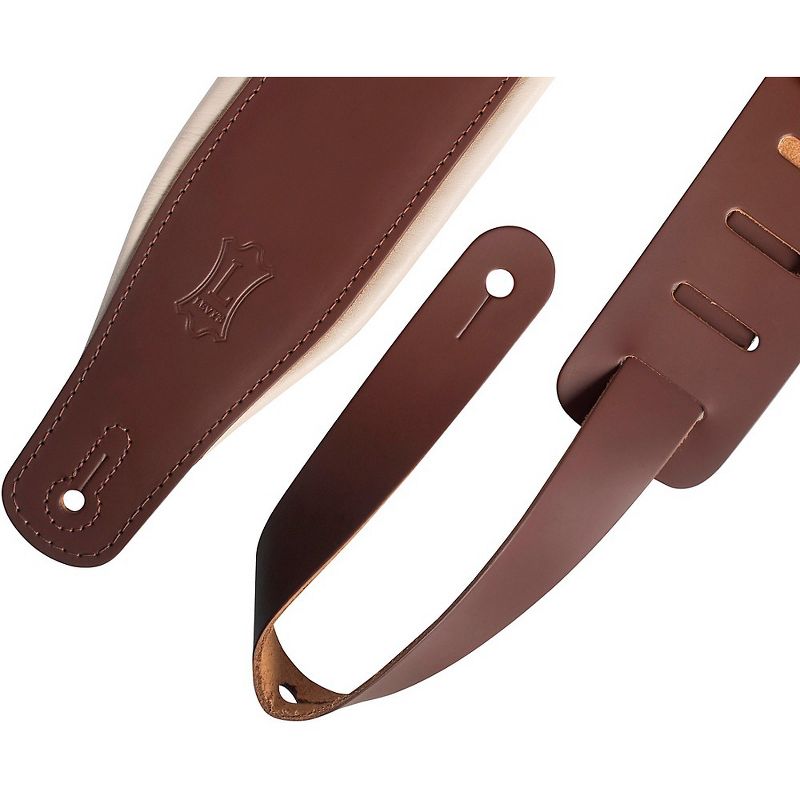Levy's M26PD 3" Wide Top Grain Leather Guitar Strap, 2 of 4