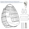 Vynxaria Outdoor garden rattan egg swing chair hanging chair PE hanging chair  brown - 4 of 4