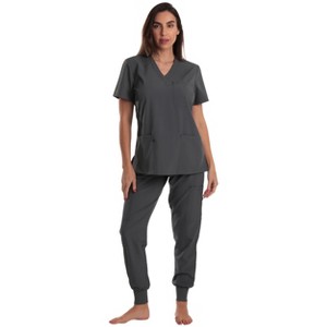 Just Love Women's V-Neck Scrub Set with Jogger Pants  Comfortable and Stylish Medical Uniform - 1 of 3