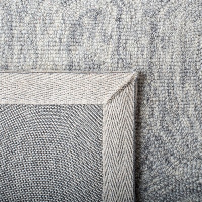 Gray Hand-Tufted Wool Reversible Runner Rug 2'3" x 9'