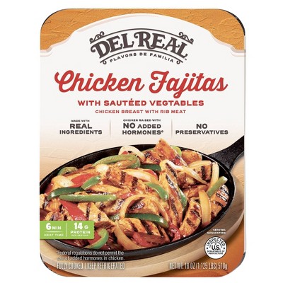 Del Real Foods Chicken Breast Fajitas with Peppers & Onions - 18oz