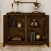 MOEPISY Mid Century Modern V-shape Storage Cabinet Brown - 4 of 4