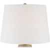 360 Lighting Rupert 24 3/4" High Vase Farmhouse Rustic Traditional Table Lamps Set of 2 Beige Hammered Metal Off-White Shade Living Room Bedroom - 4 of 4