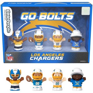Fisher Price Little People x NFL Collector Los Angeles Chargers Figure 4-Pack - 1 of 2