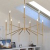 Vaxcel Kedzie 9 - Light Chandelier in  Natural Brass - 2 of 4