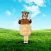 Honey Bear Plush Swirl Fur Toddler Costume - 3 of 4