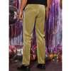 Lars Amadeus Men's Straight Leg Party Nightclub Glitter Metallic Dress Trousers - 3 of 4