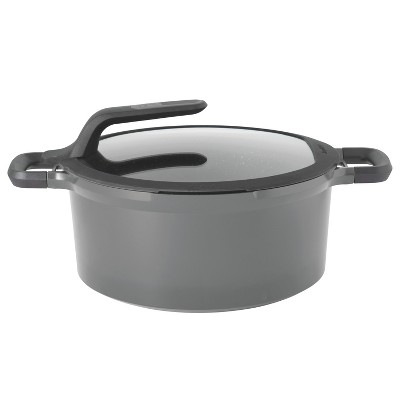 BergHOFF GEM 11" Stay-Cool Covered Stockpot, Grey, 7.7 Qt