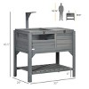 Tortoise Habitat Enclosure with Storage Shelf and Light Support Frame Indoor Outdoor Reptile Cage,Gray - LAOTIES - 2 of 4
