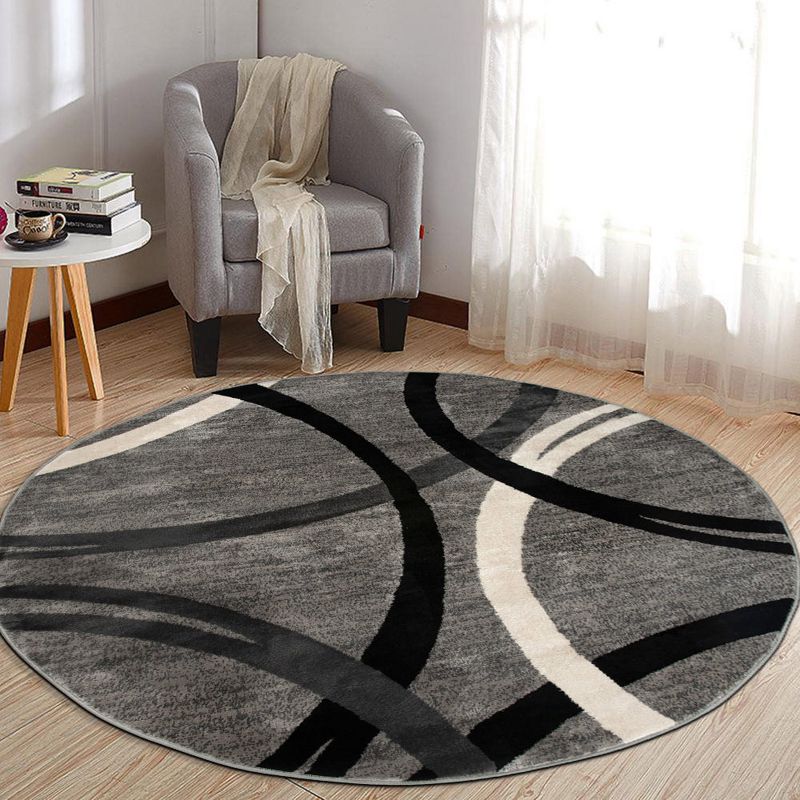 World Rug Gallery Contemporary Abstract Circles Design Area Rug, 6 of 9