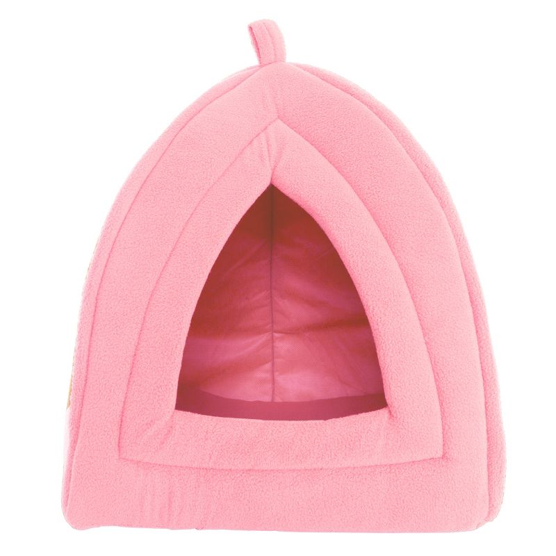 Pet Adobe Indoor Covered Cat Pet Bed With Removable Cushion Pad - 13.5" x 13.5" x 15.75", Pink, 3 of 7