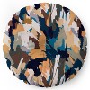 Ninola Design Artistic Texture Blue Gold Floor Pillow - Deny Desings - 2 of 4