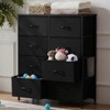 SKRAN Dresser With 8 Drawers - Fabric Storage Tower, Organizer Unit For Living Room, Hallway - Steel Frame, Wooden Top & Easy Pull Fabric Bins - 2 of 4
