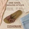 CUSHIONAIRE Leeds Sandals for Women, Slip On Big Buckle Slide Womens Sandals with Memory Foam Footbed, Comfortable Summer Footwear - 4 of 4