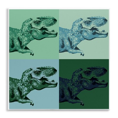 Stupell Industries Vintage Roaring T-Rex Dinosaur, 12" x 12"