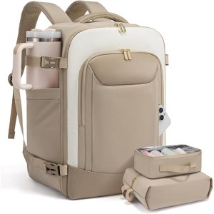 40L Travel Backpack with 2 Packing Cubes, TSA Personal Item for Airplanes, Fits 15.6" Laptop - 1 of 4