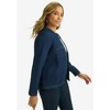 Jessica London Women's Plus Size Braided Denim Jacket - 4 of 4