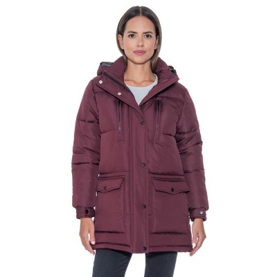 Women's Winter Puffer Parka Coat - S.E.B. By SEBBY