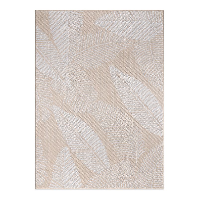 World Rug Gallery Distressed Palm Leaves Textured Flat Weave Indoor/Outdoor Area Rug, 1 of 18
