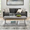 Solid Wood+Mdf Unique Coffee Table, Solid Wood 48 Inch Modern Coffee Table Modern Storage Center Table, Solid Wood Special-Shaped Coffee Table - 3 of 4