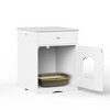 Kumasinova Cozy Wooden Cat House with Drawer,Side Table Indoor Cat Furniture,Cat Houses for Indoor Cats,Pet House Cat Litter Box Enclosure - 4 of 4