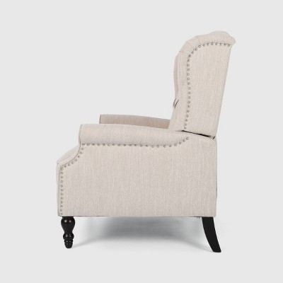 Christopher Knight Home Apaloosa Tufted Fabric Pushback Recliner