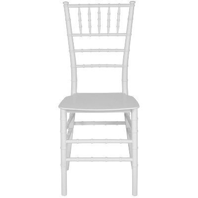 Elegant White Resin Spindle Chiavari Chair for Events