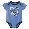 MLB Tampa Bay Rays Infant Girls' 3pk White Bodysuit - 3 of 4