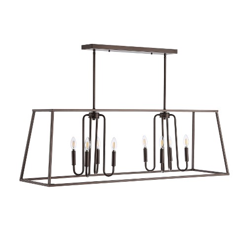 Onia 8 Light Pendant - Oil Rubbed Bronze (Black) - Safavieh. - image 1 of 4