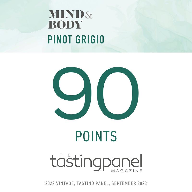 Mind &#38; Body Pinot Grigio White Wine - 750ml Bottle, 6 of 9